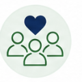 Long-distance family care icon
